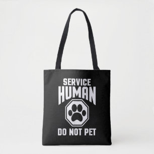 Bolsa Tote Service Human design Não Pet Engraçado Cote De Cot