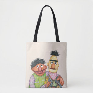 Bolsa Tote Sesame Street Bert e Ernie Watercolor