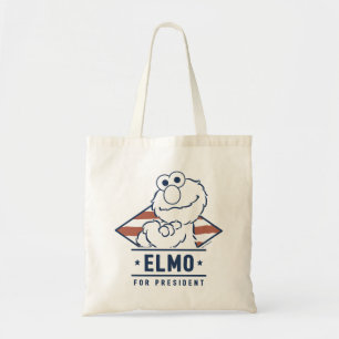 Bolsa Tote Sesame Street   Elmo Antigo para Presidente