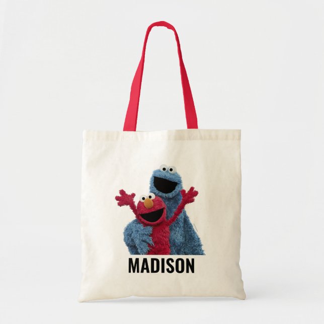 Bolsa Tote Sesame Street | Elmo & Cookie Monster (Frente)