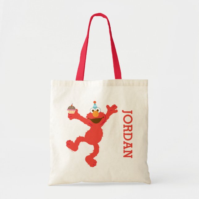 Bolsa Tote Sesame Street | Elmo - Cupcake & Confetti Birthday (Frente)