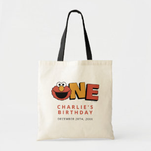 Bolsa Tote Sesame Street Elmo - Sacola de Aniversário de Um