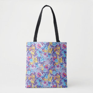 Bolsa Tote Sesame Street   Groovy Dance Pattern