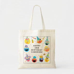 Bolsa Tote Sesame Street Pals Confetti Aniversário
