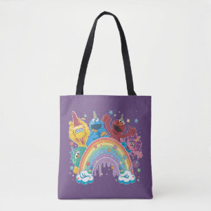Bolsa Tote Sesame Street Unicorn Rainbow