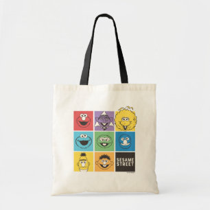 Bolsa Tote Sésamo Street Pals Blocos de cores