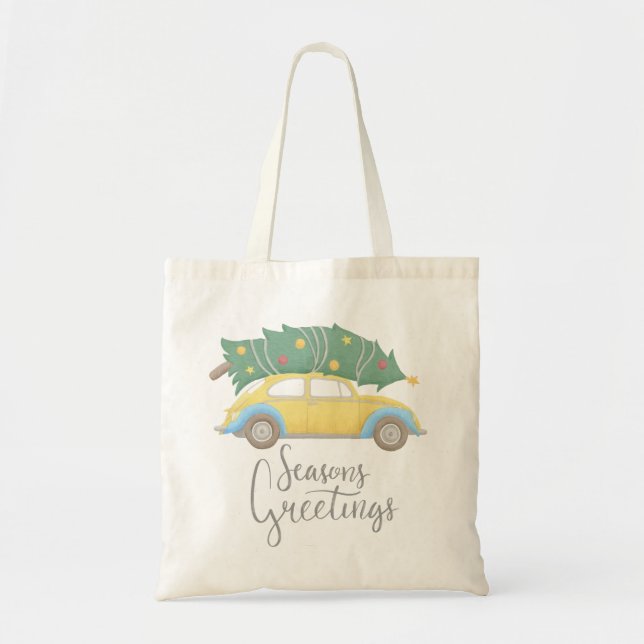 Bolsa Tote Sessões Saudações Carro e Árvore (Frente)