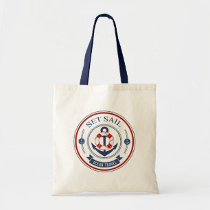 Bolsa Tote Set Sail Ocean Viagem NMaritime