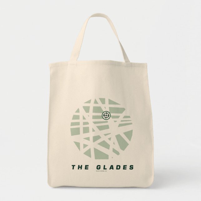 Bolsa Tote Seta | Mapa da Cidade de Glades (Frente)