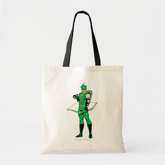 Bolsa Tote Seta Verde em Pé com Arco (Frente)