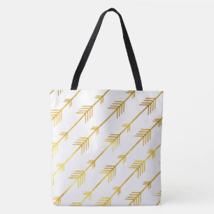 Bolsa Tote Setas Douradas