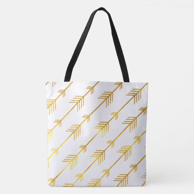 Bolsa Tote Setas Douradas (Frente)