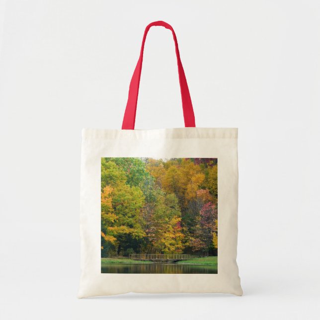 Bolsa Tote Sete Primaveras Call Bridge II Autumn Landscape (Frente)
