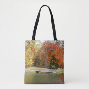 Bolsa Tote Sete Primaveras Call Bridge III Autumn Landscape
