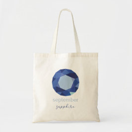 Bolsa Tote Setembro de Birthstone Sapphire