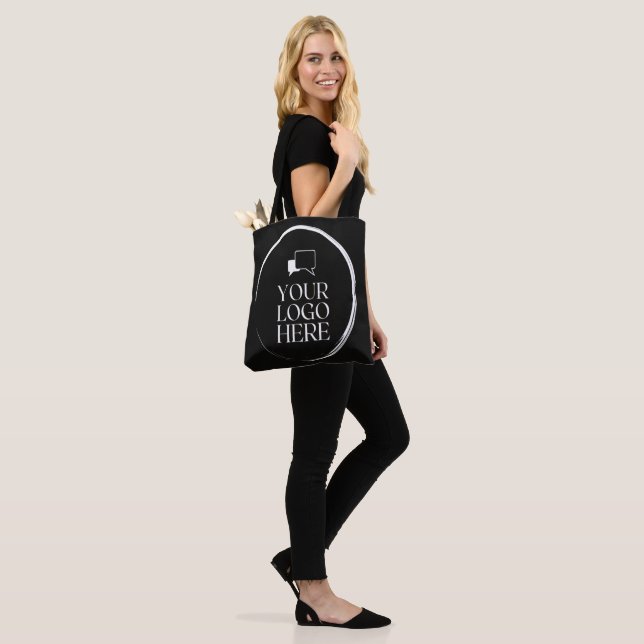 Bolsa Tote Seu Logotipo Aqui Moderno (No(a) Modelo)