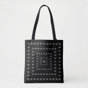 Bolsa Tote Seu logotipo ou qualquer design/imagem Padrão qu