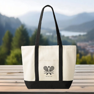 Bolsa Tote Seu nome do country Club Tênis da equipe Swag
