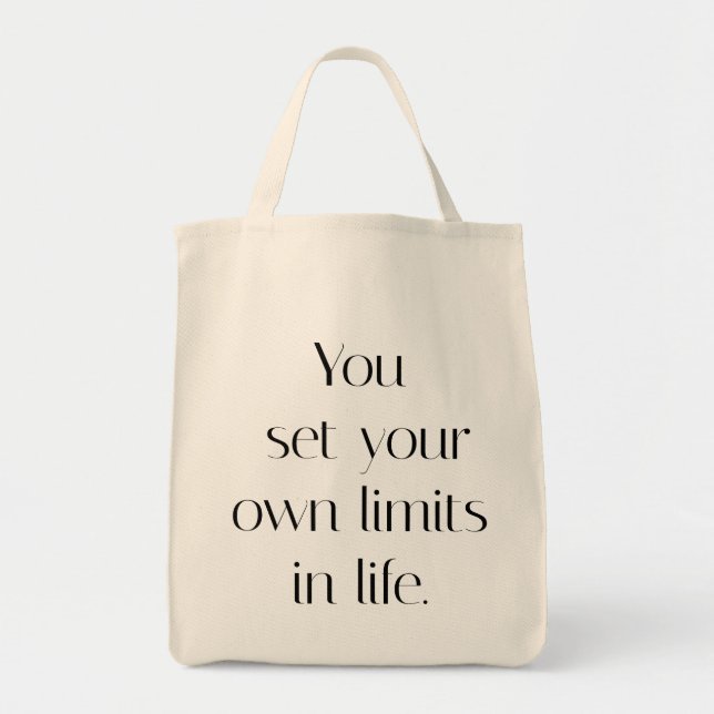 Bolsa Tote Seu Próprio Limitador de Tota (Frente)