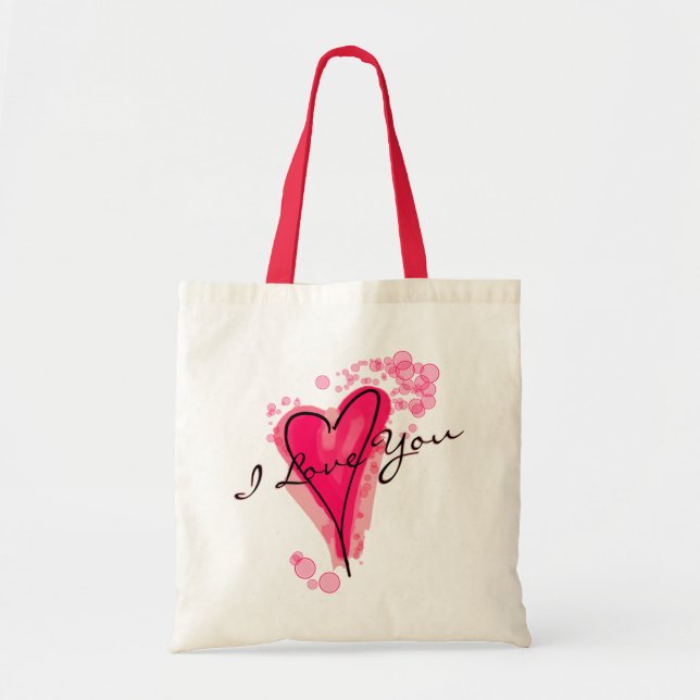 Bolsa Tote SEU TEXTO Cor de Água Rosa (Frente)