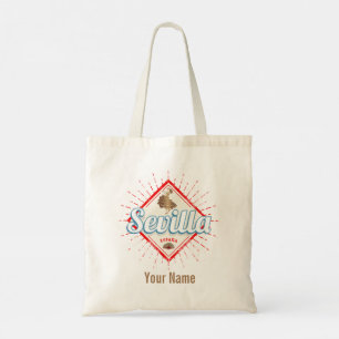 Bolsa Tote Seville Andalusia Spain Retro Flamenco Vintage