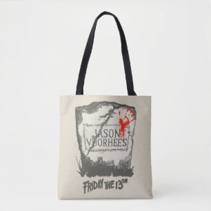 Bolsa Tote Sexta-feira, 13   Jason Voorhees Headstone