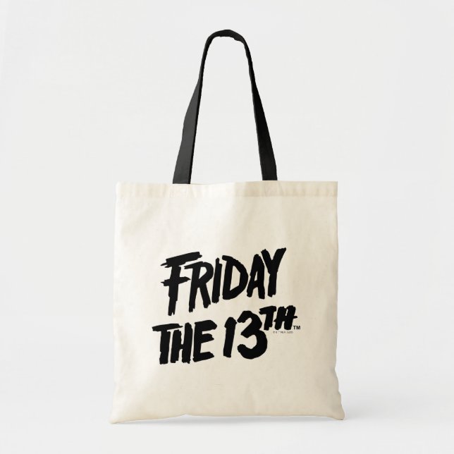 Bolsa Tote Sexta-feira, 13 | Logotipo Pintado Empilhado (Frente)