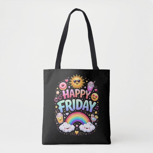 Bolsa Tote Sexta-feira feliz (Frente)
