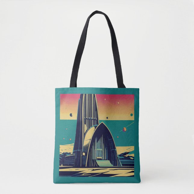 Bolsa Tote SF Futurística Igreja 3 (Frente)