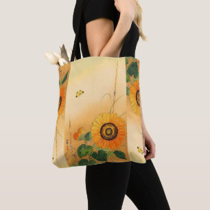 Bolsa Tote SFOROWER, BUTTERFLY,VERDE SAI DO FÃ Japonês