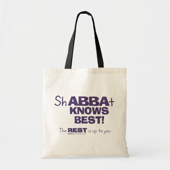 Bolsa Tote ShABBAt Abba conhece melhor (Frente)
