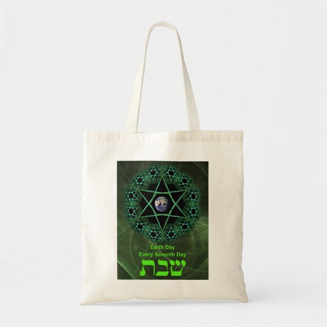 Bolsa Tote Shabbat - Dia da Terra (Frente)