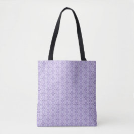 Bolsa Tote Shadow Abstract Violet Purple White Watercolor Art