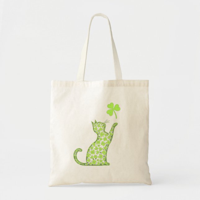 Bolsa Tote Shamrock Cat (Frente)