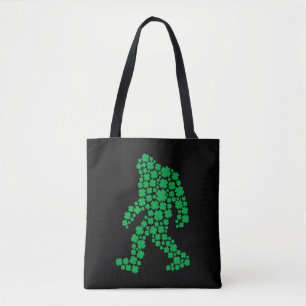 Bolsa Tote Shamrock do Dia de São Patrício Pé-Grande