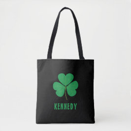 Bolsa Tote Shamrock Green Clover Ireland Celular Irish Name