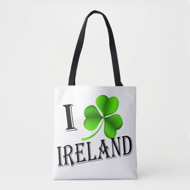 Bolsa Tote Shamrock Ireland bk stcnt (Frente)