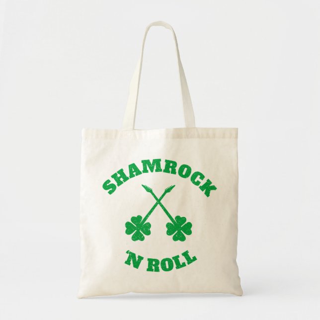 Bolsa Tote Shamrock 'n Roll Grunge (Frente)
