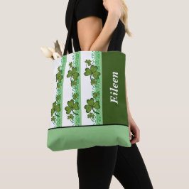 Bolsa Tote Shamrock & Stripes personalizados devem ser toques