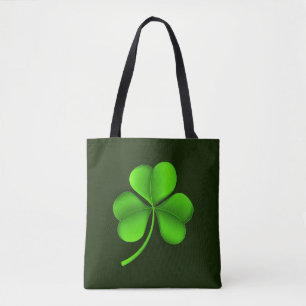 Bolsa Tote Shamrock Verde sobre o stcn Verde Escuro