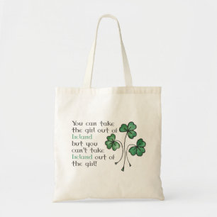 Bolsa Tote Shamrocks Irish Girl Cote Budget Toag
