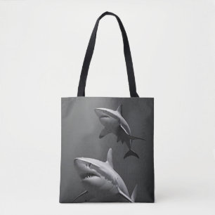Bolsa Tote Shark Wildlife Wallpaper majestoso