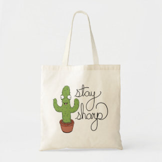 Bolsa Tote Sharp engraçado da estada do cacto