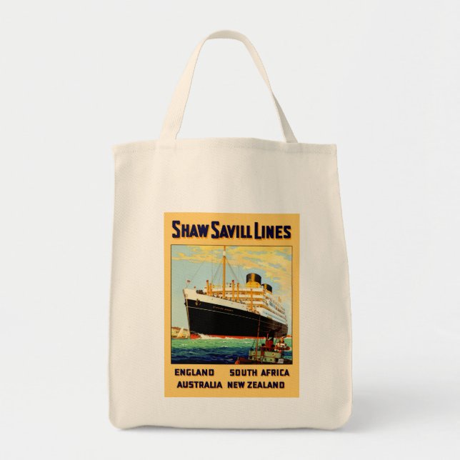 Bolsa Tote Shaw Savill Line (Frente)