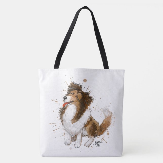 Bolsa Tote Sheldon o Sheltie (Frente)