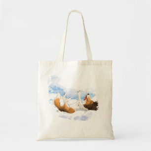 Bolsa Tote Sheldon o Sheltie Brinca na Neve