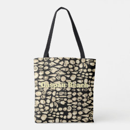Bolsa Tote Shell- Sea of Shells - Black