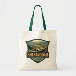 Bolsa Tote Shenandoah National Park Illustration Viagem Retro