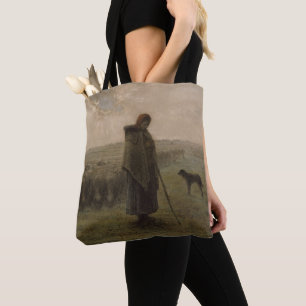 Bolsa Tote Shepherdess e seu rebanho   1862-63