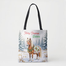 Shetland Pony e Holly Christmas personalizados